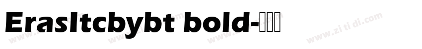 ErasItcbybt bold字体转换